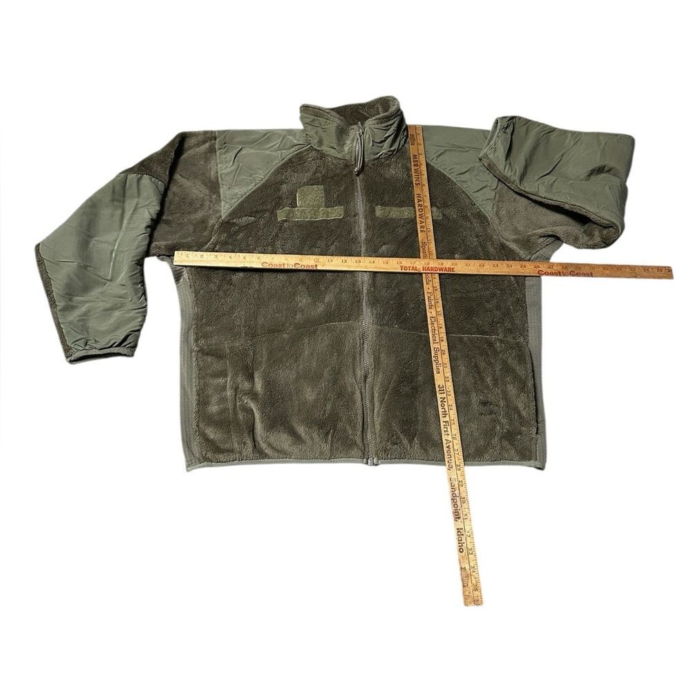 US Army Issue Gen III Cold Weather Full Zip Fleece Size XL Green - Picture 5 of 8